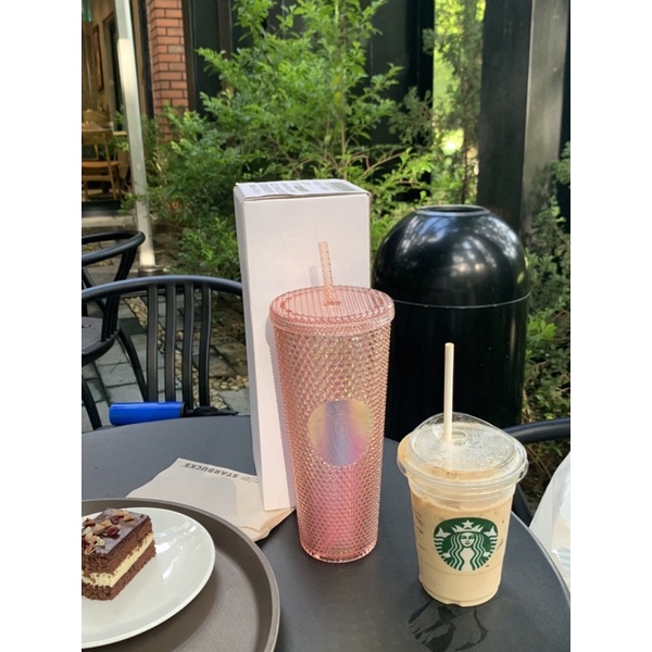 Ly Cold Cup Starbucks Bling 24OZ  Twinkle Rose Gold 2022