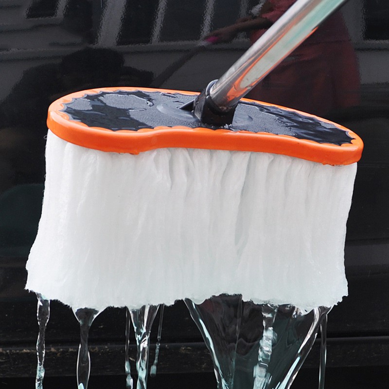 Cây lau rửa xe ô tô cán dài đa năng CWLH lông mềm 125cm