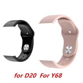 Dây silicon thay thế vòng tay thông minh Y68 / D20
