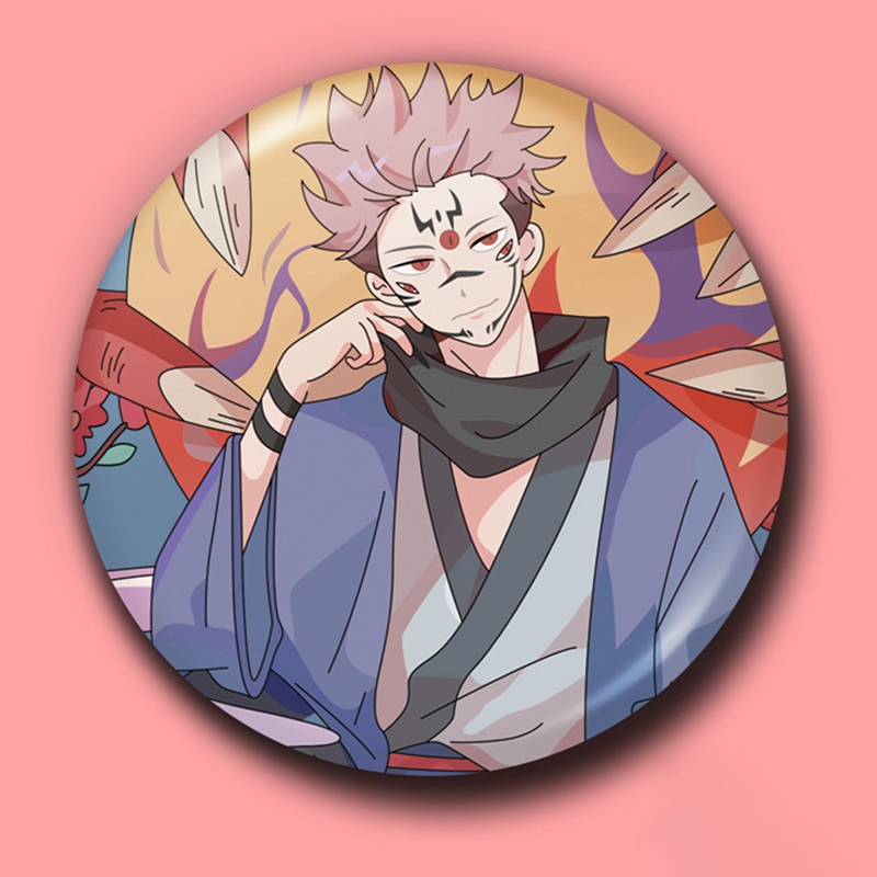Ghim cài áo hình nhân vật Jujutsu Kaisen Ryoumen Fushiguaki Gojou Storu