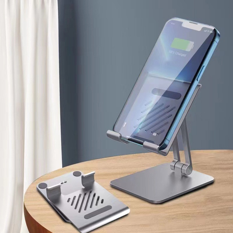 Giá Đỡ Điện Thoại Bằng Hợp Kim Nhôm Và Silicon Đệm Silicon Tiện Dụng