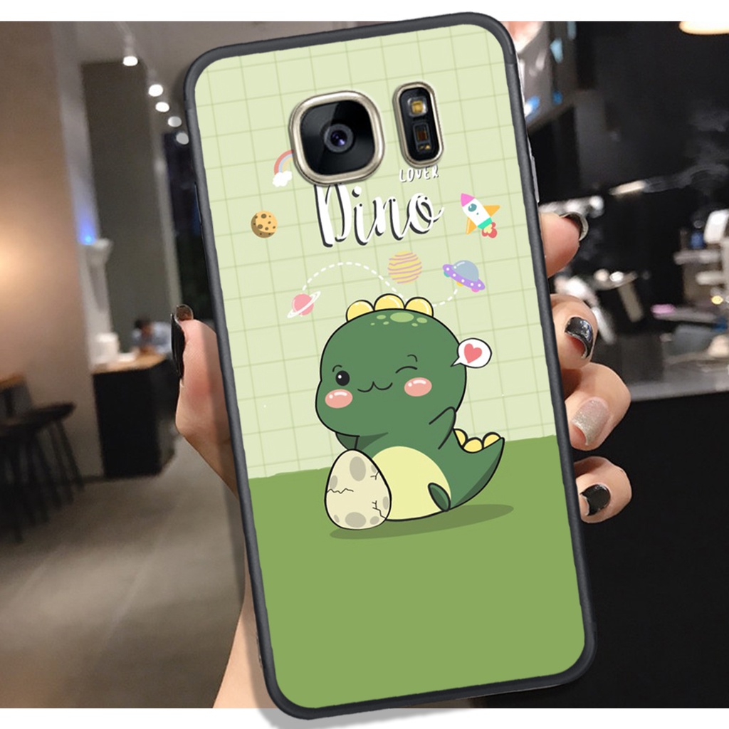[HOT]ỐP SAMSUNG S6 - S6E = S7 - S7E , IN HÌNH KHỦNG LONG CHIBI SIÊU DỄ THƯƠNG.
