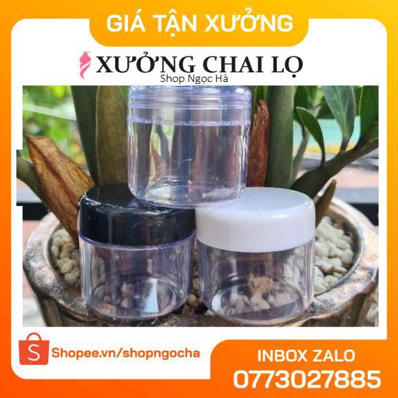 [TOP GIÁ RẺ] Hũ nhựa trong 30g,50g có lót chiết mỹ phẩm ,Xưởng Chai Lọ