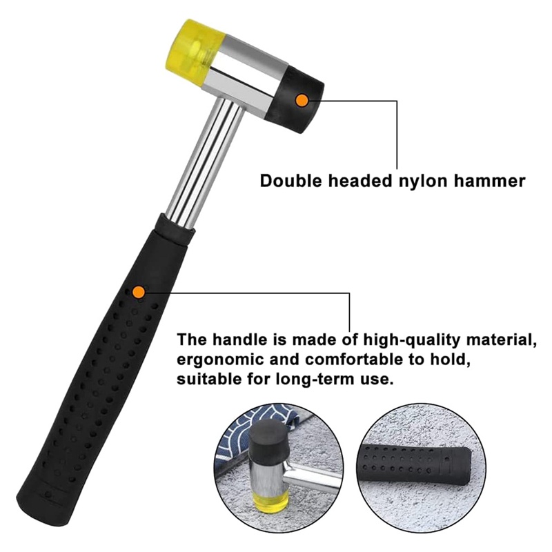 Bộ 480 Đinh Tán Da 4 Màu 3 Kích Cỡ Kèm Dụng Cụ Cố Định Búa Cao Su