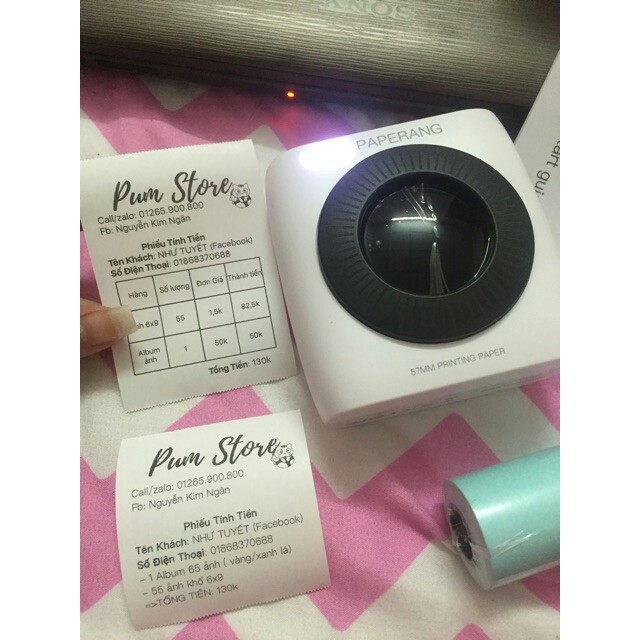 Máy in nhiệt bỏ túi Paperang P2 bản nâng cấp của Paperang P1 | Kết nối Bluetooth với Android | IOS I iphone | ipad | PC