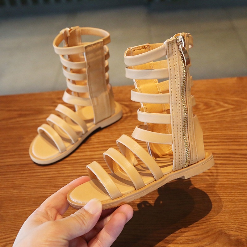 SANDAL Chiến Binh Cổ Cao Thoải Mái Thời Trang Mùa Hè Cho Bé Gái 1-8 Tuổi