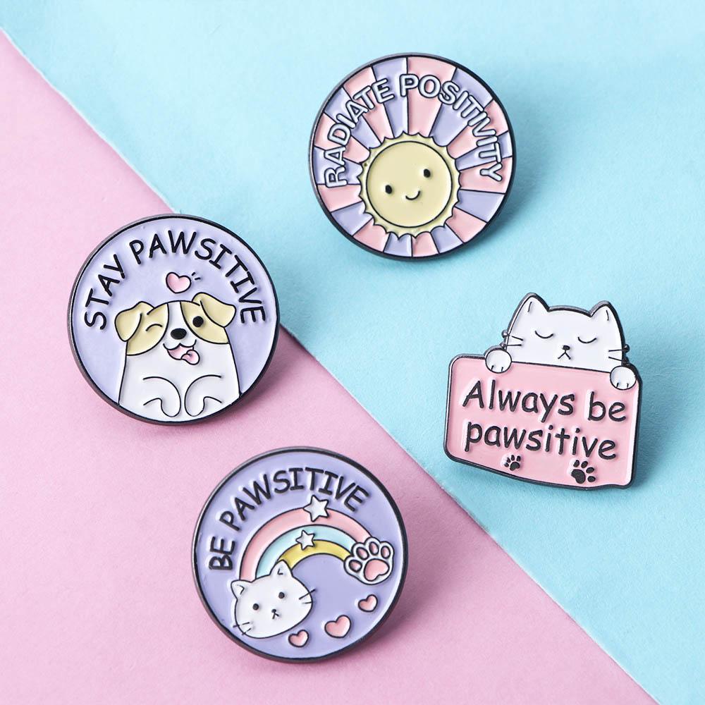 Ghim Cài Áo Hình Chân Mèo Hoạt Hình Ngộ Nghĩnh Cho Nam Nữ