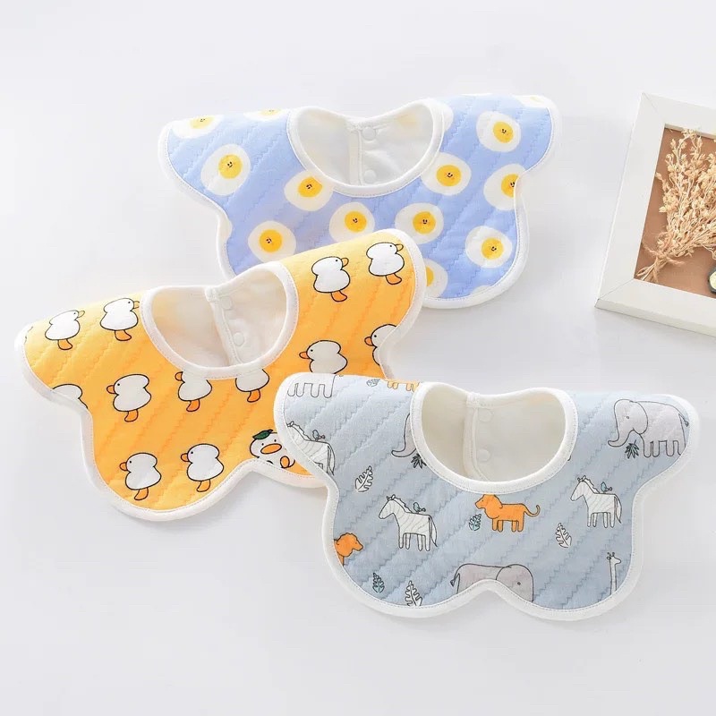 Set 3 yếm tròn chần bông xuất hàn