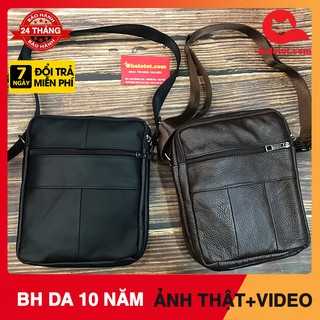 [BẢO HÀNH 10 NĂM BONG TRÓC] Túi Đeo Chéo Da Bò Nam Đựng Ipad Mini TD7604 ĐỀN GẤP 10 NẾU KHÔNG PHẢI DA THẬT