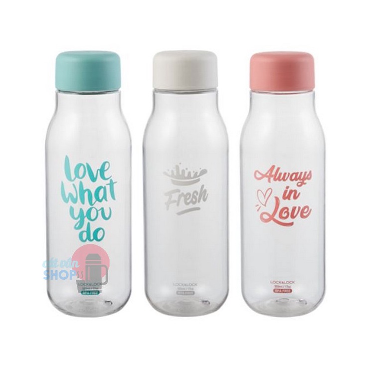 Bình nước Lock&amp;Lock Milky dung tích 500ml nhựa PET BPA Free HAP654