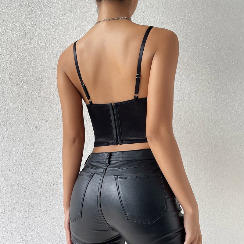 Brroa Áo Crop Top Phối Ren Hoa Hồng Gợi Cảm Cho Nữ