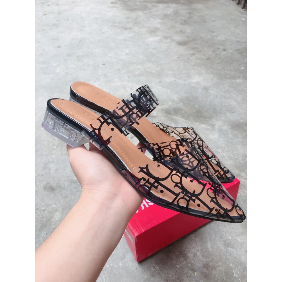 FREESHIP_ GIÀY SỤC QUAI TRONG HỌA TIẾT CHỮ DR CỰC XINH (M6182) KHO GIAY PHƯƠNG LINH | BigBuy360 - bigbuy360.vn