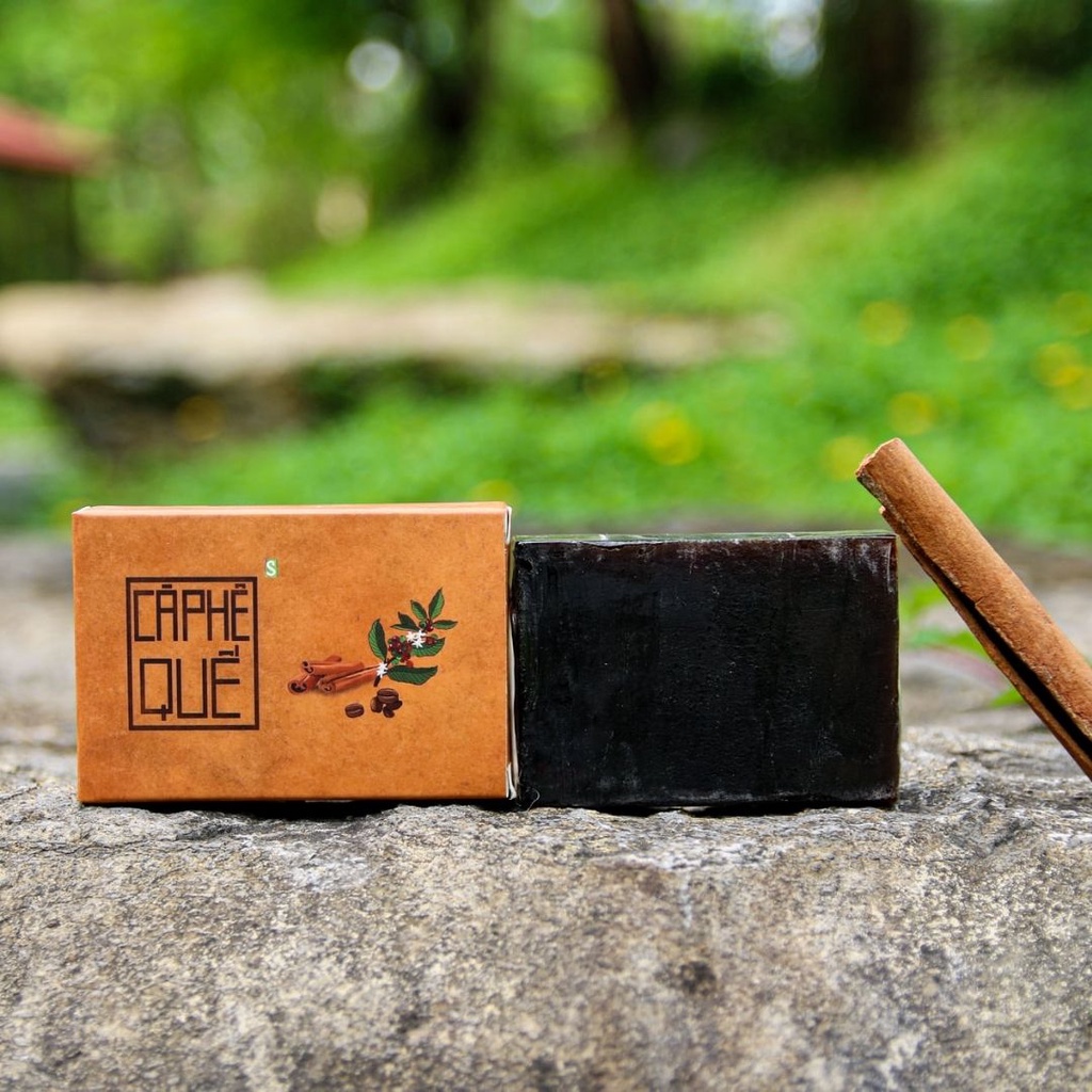 Xà bông cafe quế, xà bông handmade 100% từ thảo dược thiên nhiên giúp dưỡng ẩm, làm sạch da. | BigBuy360 - bigbuy360.vn