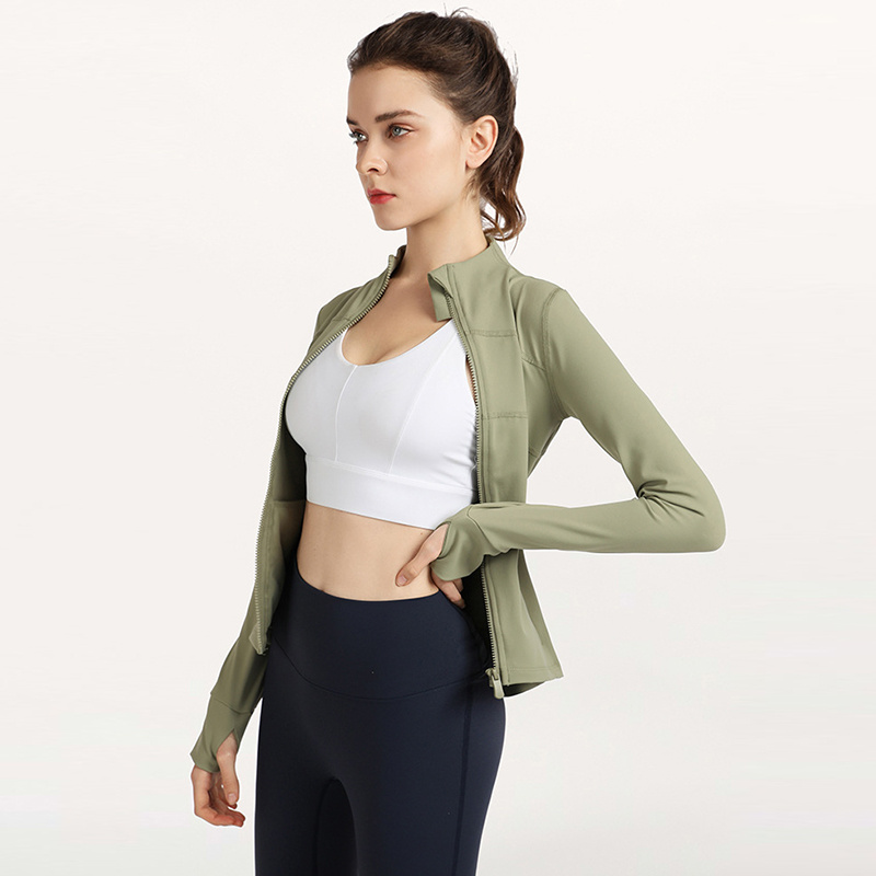 Lululemon      Áo Khoác Tập Yoga Khóa Kéo 3 Màu Sắc Yc065