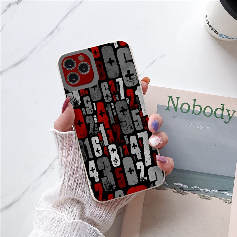 Ốp iphone 12 ký tự số sắc màu đa dạng cho ip 11/12/13/pro/max/plus/promax/6/6plus/6splus/7plus/8/8plus/xr/xs