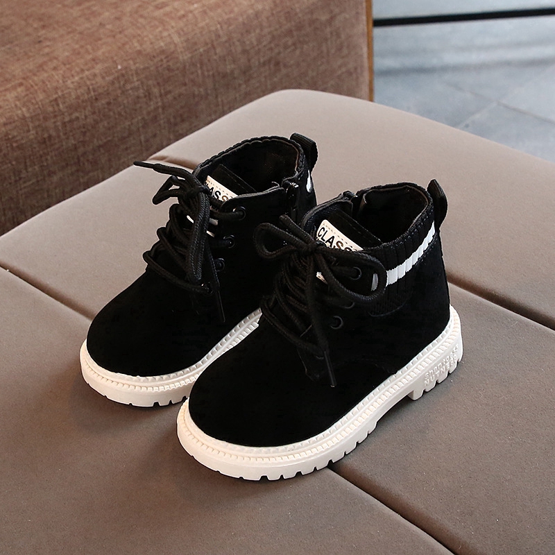 Giày bốt đế mềm phong cách vintage thời trang cỡ 21-30