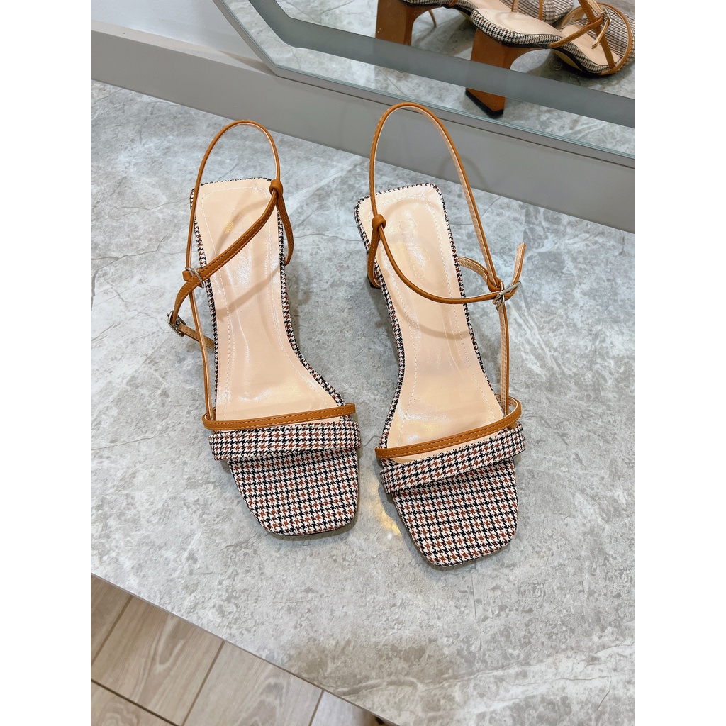 Sandal Cao Gót Nữ Quai mảnh xinh Xuất sắc - Cao 5cm - Giày Bánh Bèo mã SandalLV