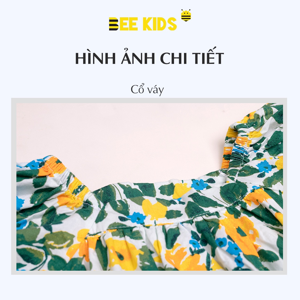 Váy hoa nhí bé gái dáng xoè Bee Kids chất cotton thô mềm mát thấm hút mồ hôi cho bé (2-8 Tuổi) 7DC01696CT