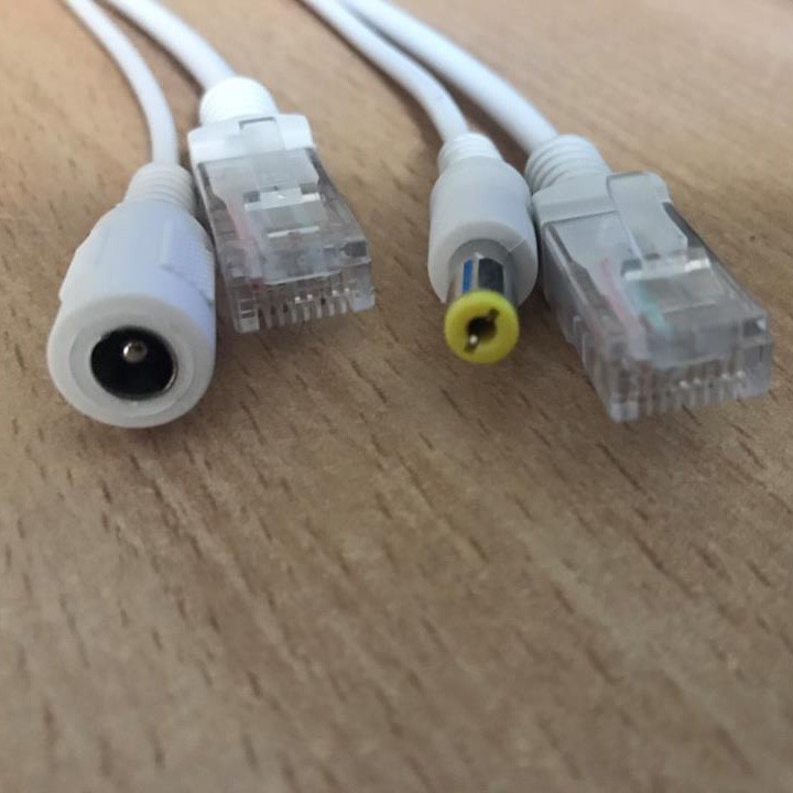 Bộ 2 cáp truyền tín hiệu Jack Poe cho camera IP thông thường - Jack POE | BigBuy360 - bigbuy360.vn