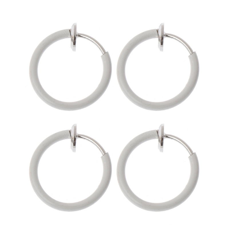 Set 4 khuyên giả dạng kẹp làm không xỏ lỗ phù hợp cho tai mũi môi cơ thể