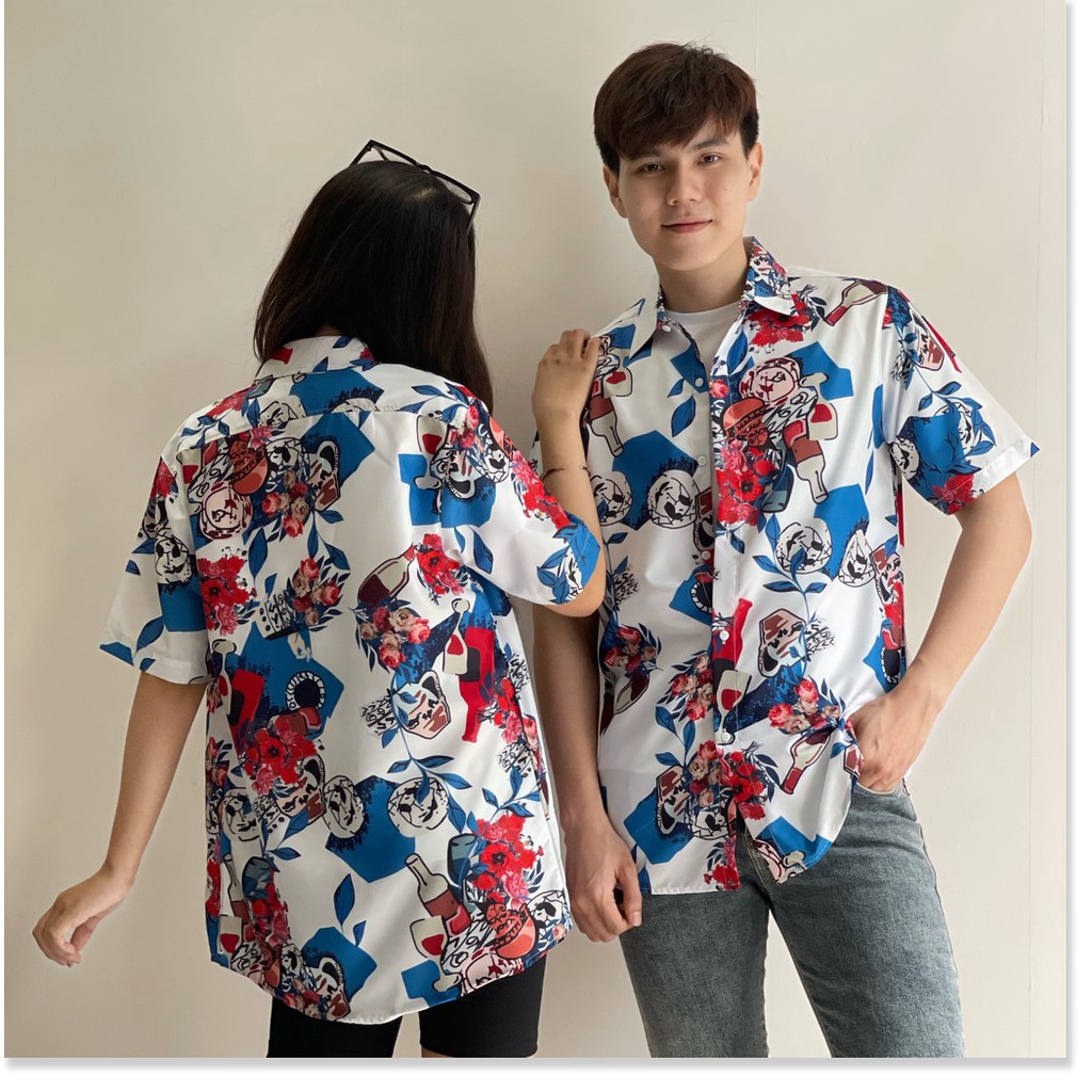 ÁO SƠ MI HOẠ TIẾT HOA MÀU CỰC ĐẸP , HOT 2021 KHÁNH AN STORE