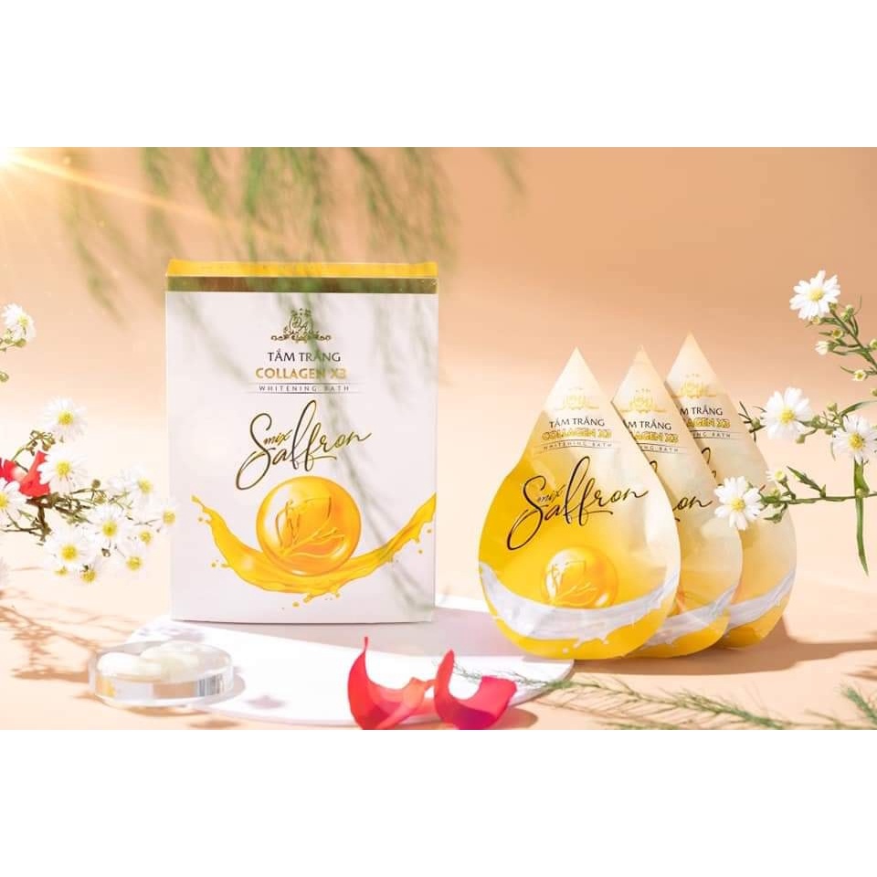 [MỸ PHẨM ĐÔNG ANH] - Tắm trắng Mix Saffron Collagen X3 Luxury - Tắm trắng Colagen X3