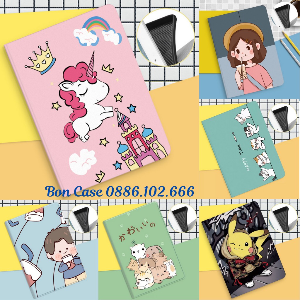 Ốp ipad silicon Ngựa pony cute ốp ipad Air 4 -Gen 5-6-7-8-9 -Pro 11-9.7-10.5 -Air 1-2-3...BON CASE