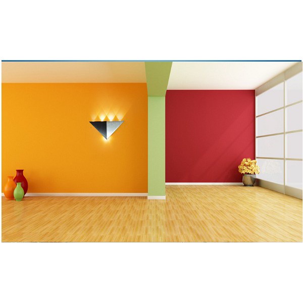 Đèn led trang trí gắn tường tam giác 4 mắt led