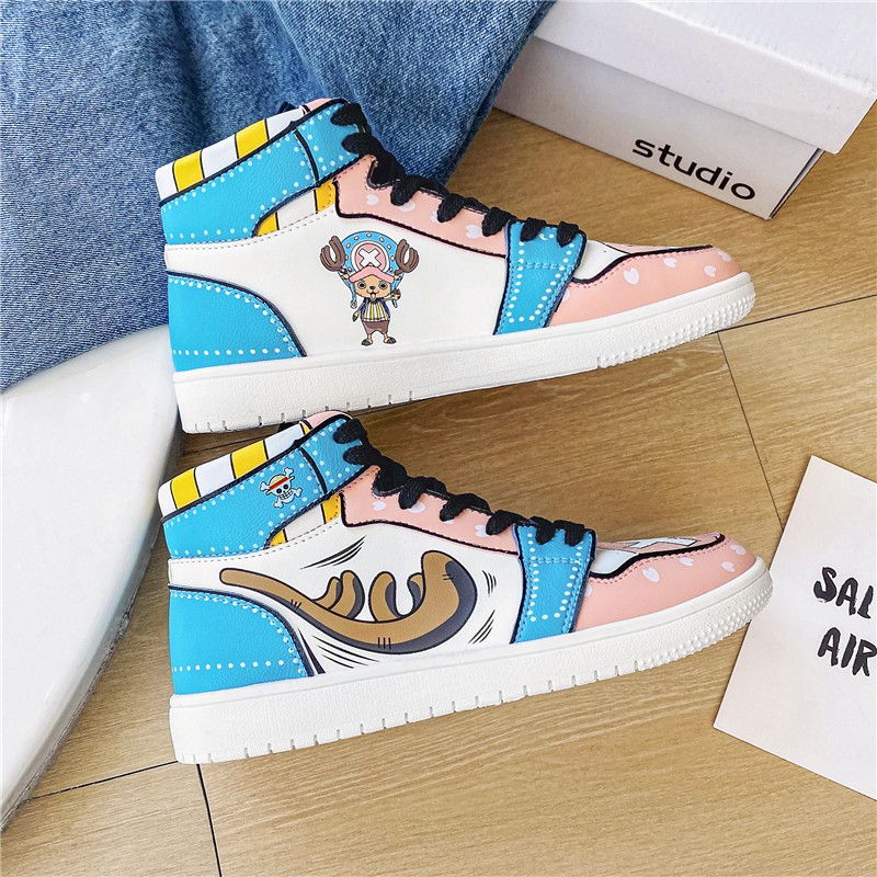 Giày Thể Thao Nam Thời Trang Hàn Quốc Mới Hình Chopper Luffy One Piece Dễ Thương