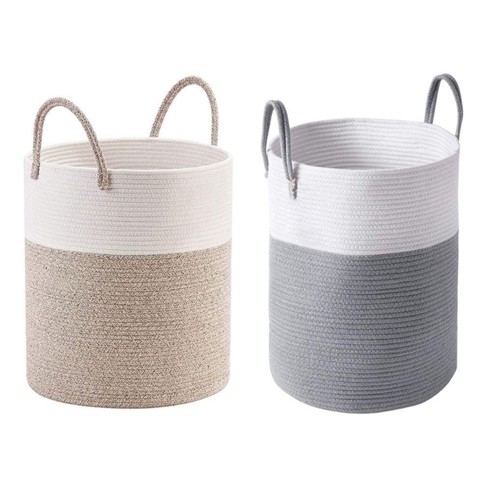 Giỏ Đựng Đồ Giặt / Đồ Chơi Trẻ Em Bằng Vải Dệt Sắp Xếp Gọn Gàng Trang Trí Nhà Cửa
