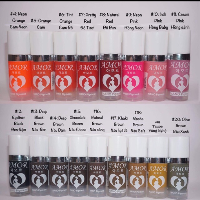 MỰC MÔI AMOR Hàn quốc