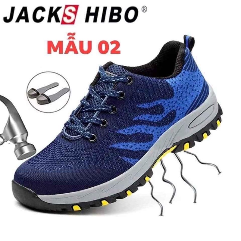 giày bảo hộ lao động chống trơn trượt, chống dẫm đinh loại màu xanh dương