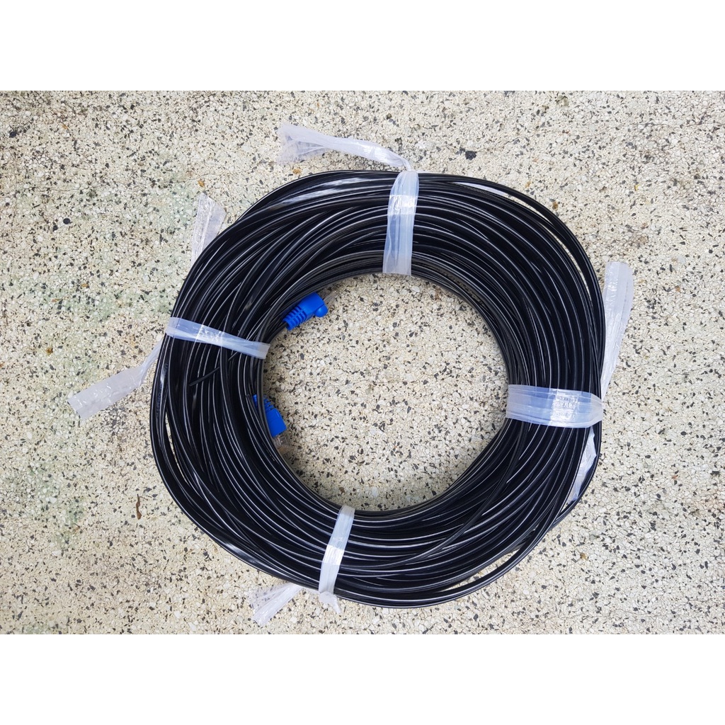 Dây mạng ngoài trời Climax 4 lõi đồng nguyên chất bấm sẵn đầu có cáp treo dây