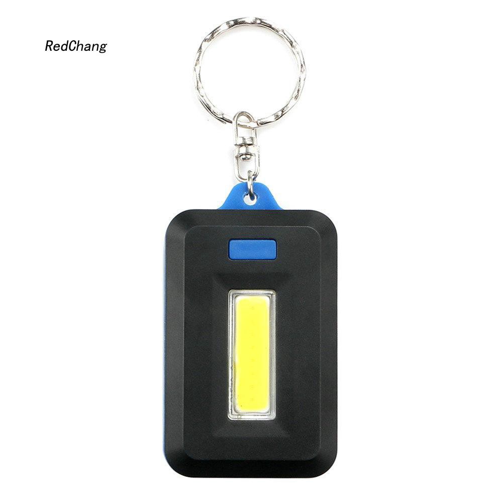 Đèn pin mini COB LED có móc khóa tiện lợi