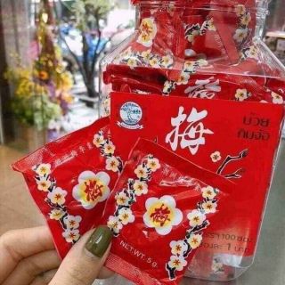 20 gói ô mai hoa đào Thái Lan.
