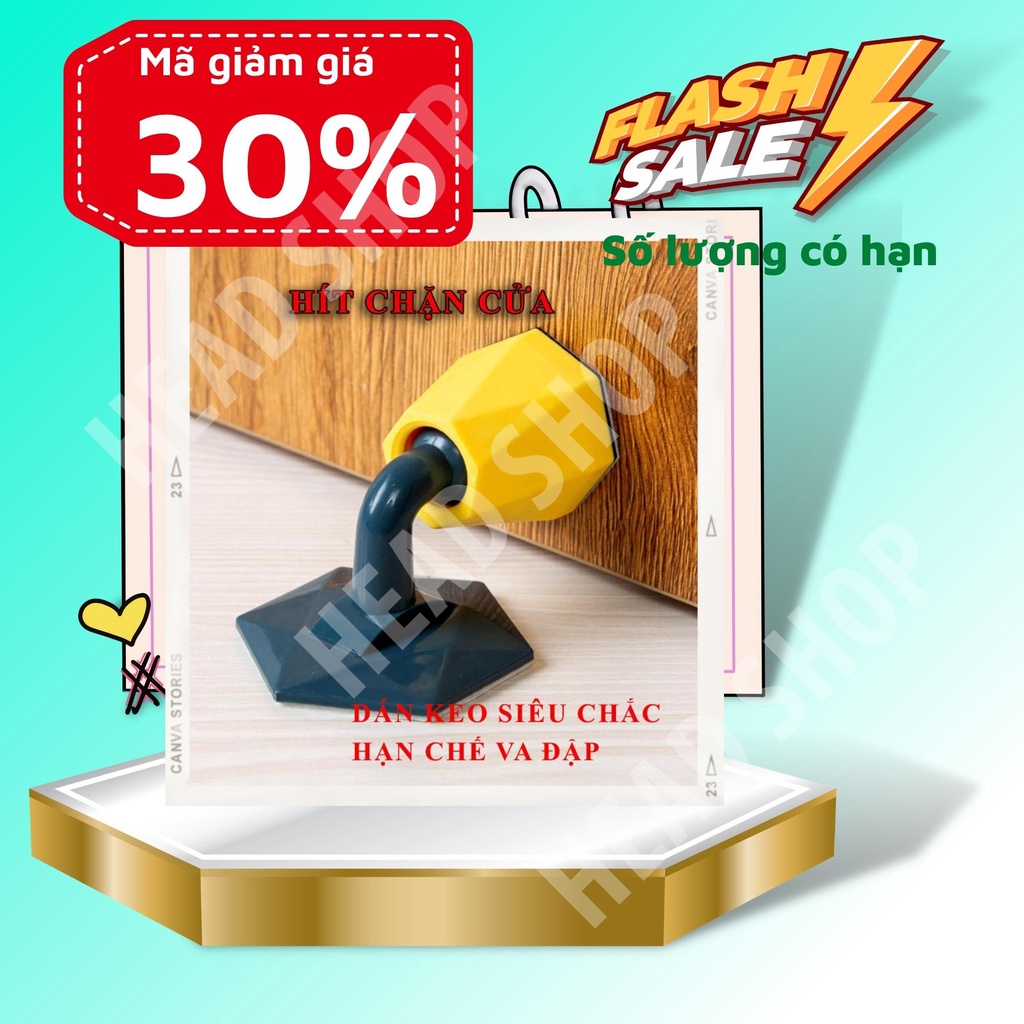 Hít Chặn cửa gắn sàn keo 3m siêu chắc giúp hạn chế va đập cho cánh cửa mã B059 HEADSHOP