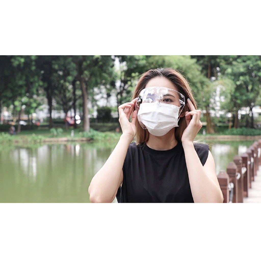 Kính bảo hộ cao cấp ASIA Face Shield chống giọt bắn, ngăn khói bụi, không đọng hơi thở, đã xử lý nano