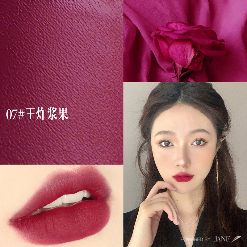 [Hàng chính hãng] Set son kem lì 7 cây FULOVING mịn lì mềm mướt môi căng mọng Velvet Matte Lip Glaze 7 màu hot trend