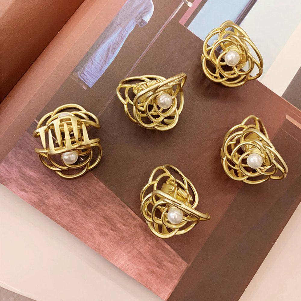 Kẹp Tóc Kim Loại Hình Hoa Hồng Thời Trang Cho Nữ