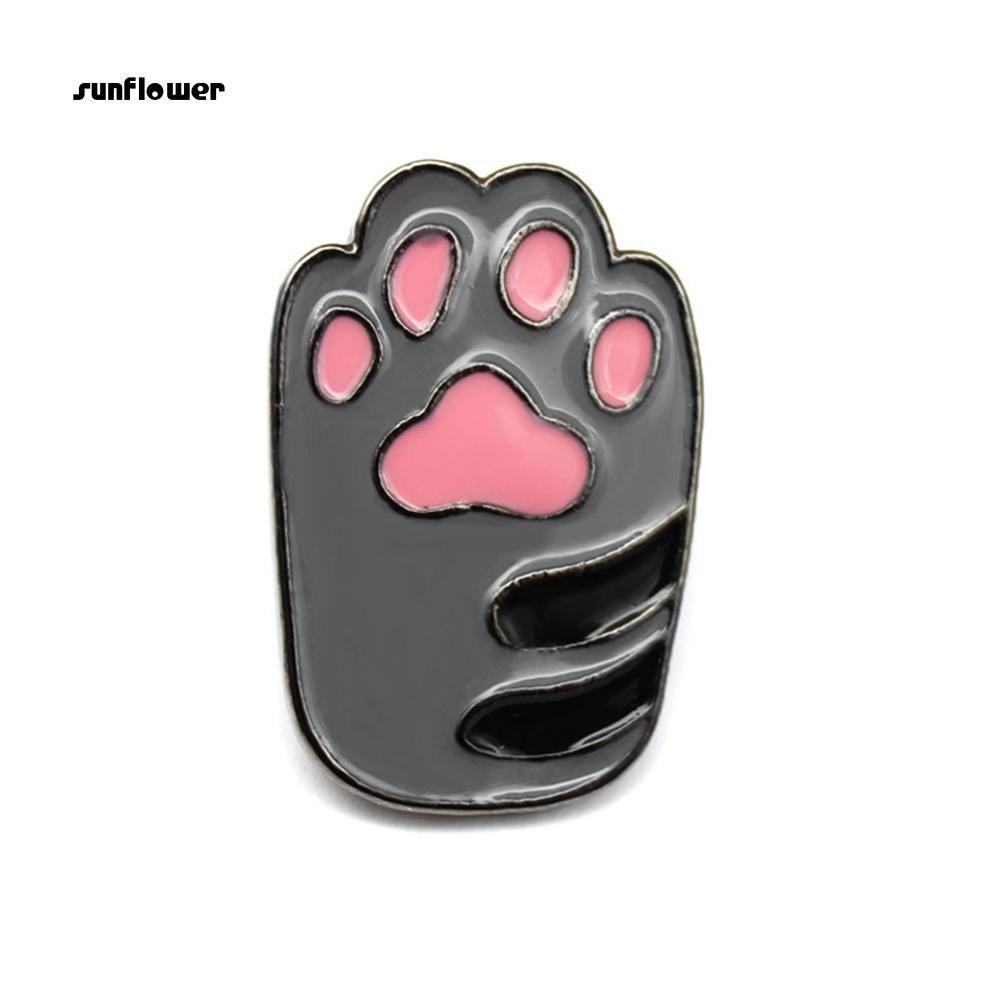 Ghim Cài Áo Hình Chân Chó Hoạt Hình Bằng Hợp Kim Cho Nữ