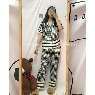 Pijama lụa satinn mịn mát - chọn mẫu ( cộc dài ) [ Hình shop chụp ]