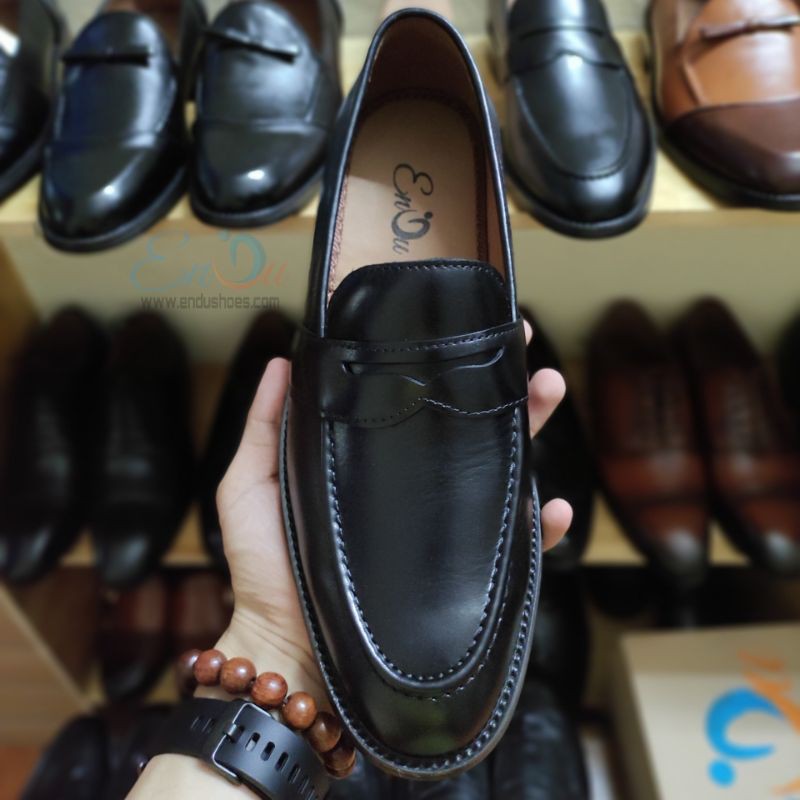 Giày Lười Nam Loafer Đen Cho Phái Mạnh - ENDU SHOES