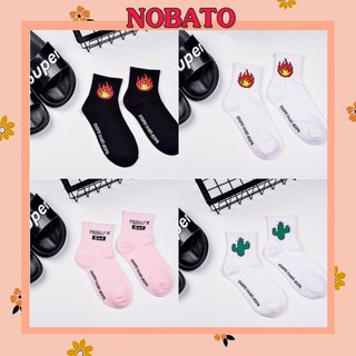 Combo 10 Đôi Tất Hàn Cổ Cao In Hình Paledas Nhiều Màu (giao ngẫu nhiên) MT01