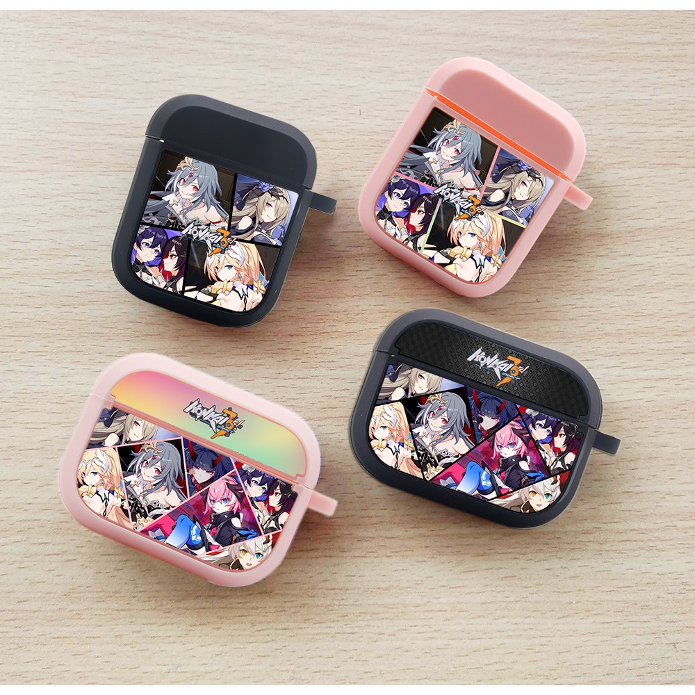 Vỏ silicon dẻo cho Airpods 1 / 2 hình Honkai Impact 3