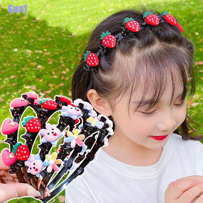 1 &gt; Kẹp Tóc Dâu Tây Và Hoa Dễ Thương Cho Bé
