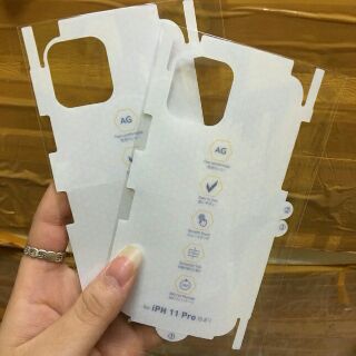Dán dẻo ppf nhám ag cho iphone 11/ 11 pro/ 11 pro max chống vân tay
