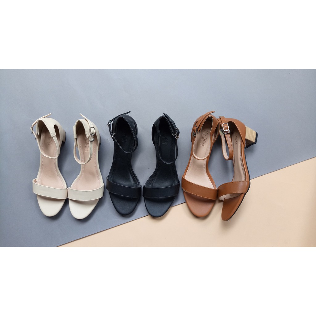 Sandal gót gỗ 3cm