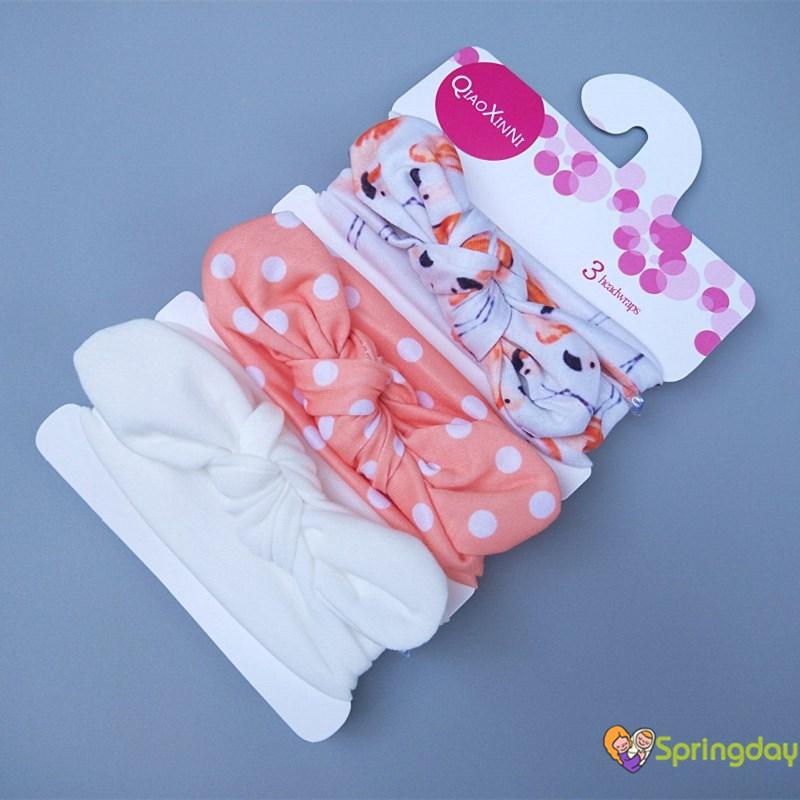Set 3 Băng Đô Thắt Nơ Cho Bé Gái