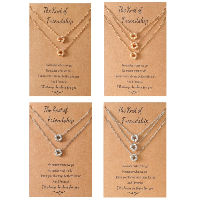 Set 2 Set 3 Vòng cổ Thắt Nút Best Friend Thời Trang Cho Nữ