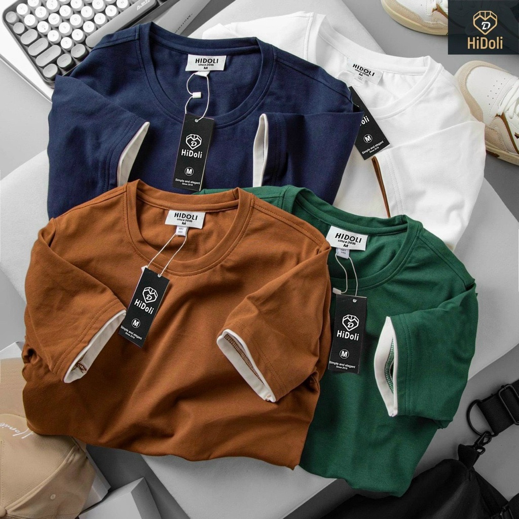 Áo Thun Nam HiDoLI - Chất Liệu Thoáng Mát, Thấm Hút Mồ Hôi